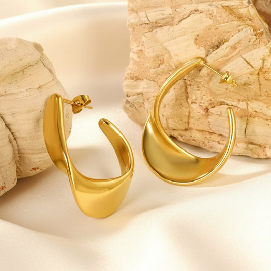 Bryce Earrings β 18K Gold Plated Stainless Steel