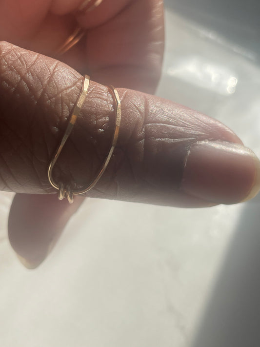 Simple Beauty Ring – Hand-Hammered Minimalist Ring