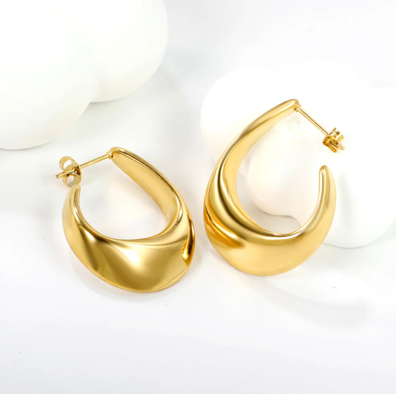 Bryce Earrings – 18K Gold Plated Stainless Steel