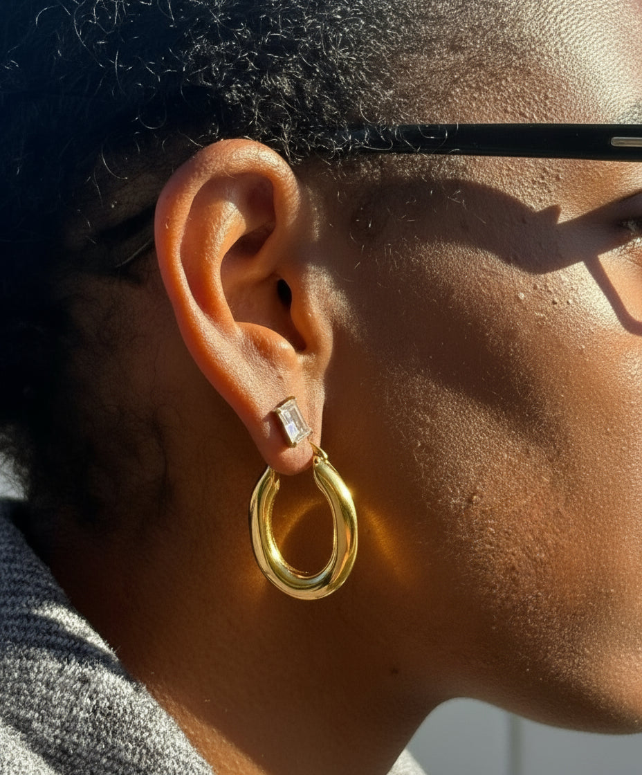 Asha Earrings – 18K Gold Plated Stainless Steel