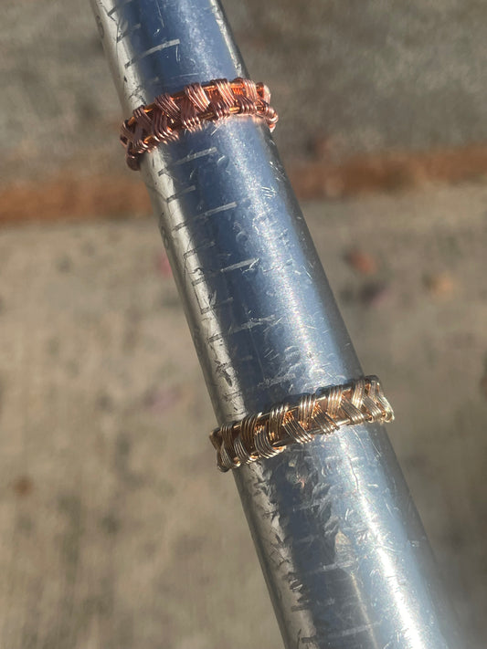 Woven Band Ring – Handcrafted Custom Textured Statement