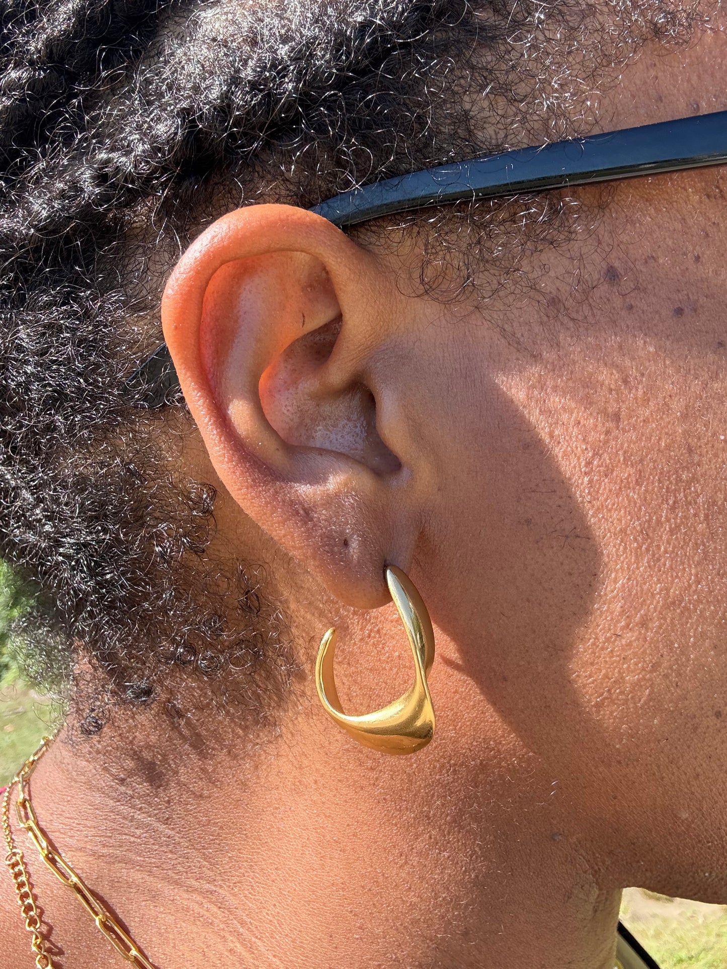 Bryce Earrings – 18K Gold Plated Stainless Steel