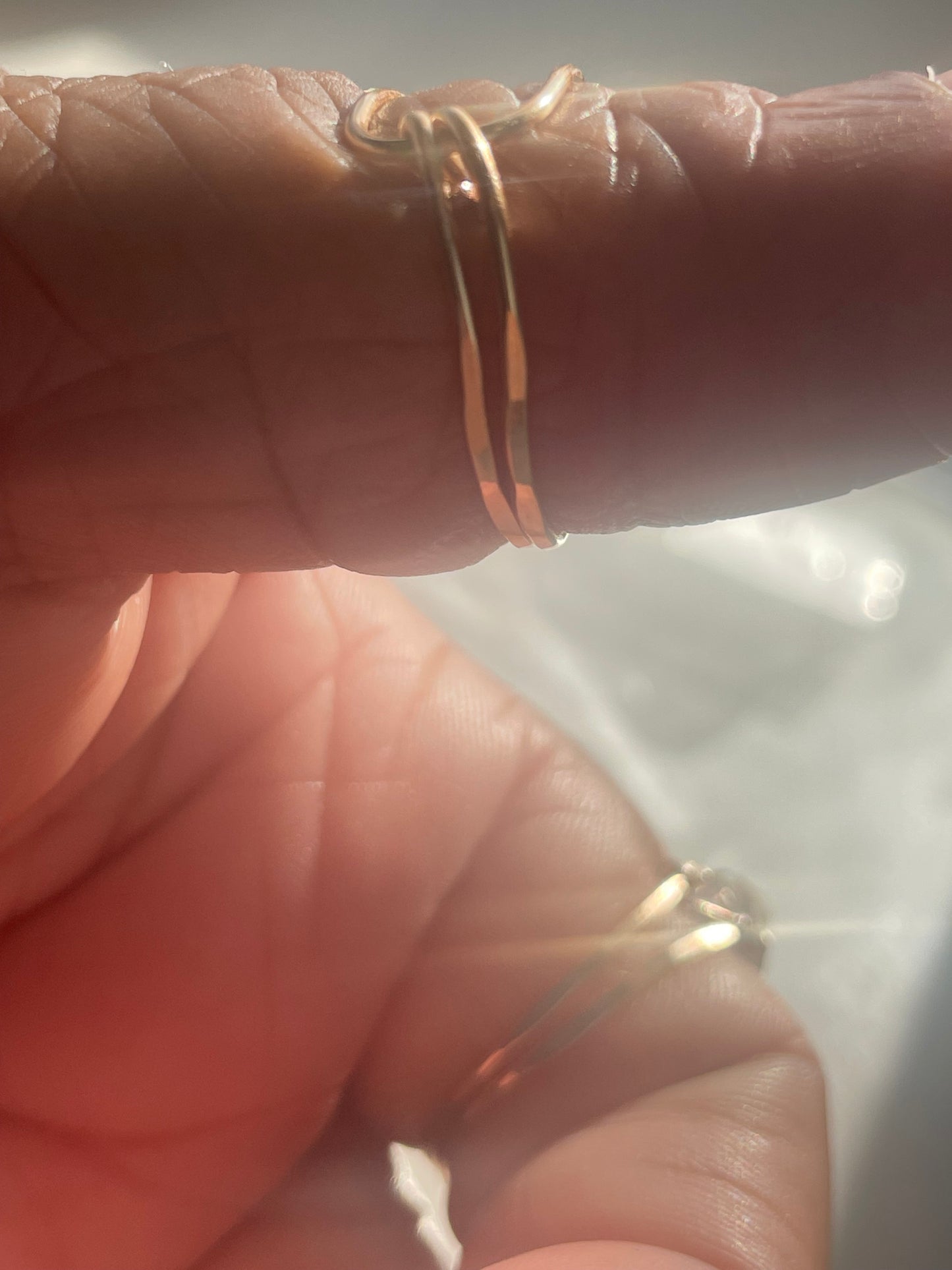 Simple Beauty Ring – Hand-Hammered Minimalist Ring