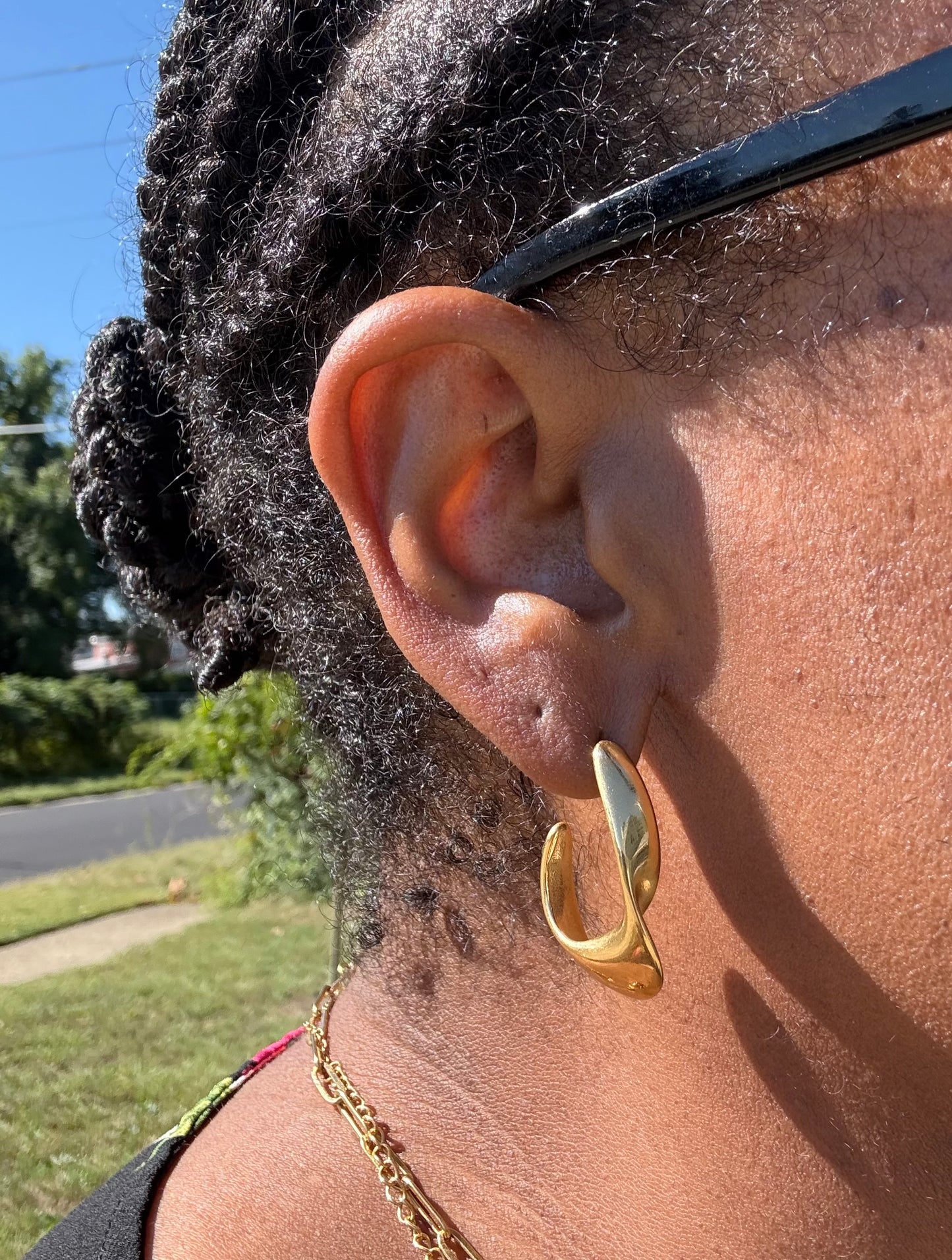 Bryce Earrings – 18K Gold Plated Stainless Steel