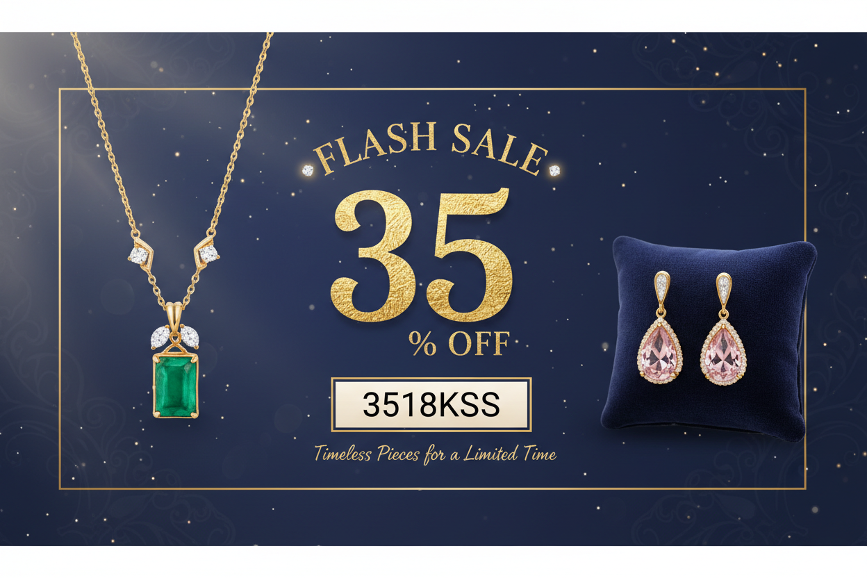 35% Off Flash Sale Banner with Code 3518KSS