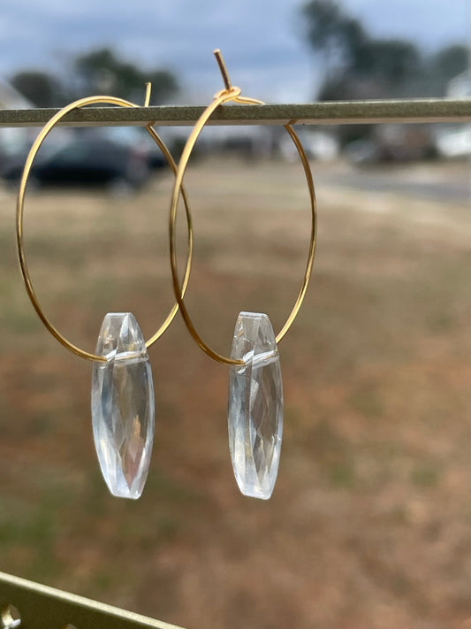 Good life hoop earrings