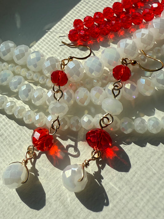 Candy Cane Lane Earrings – Handcrafted Holiday Joy