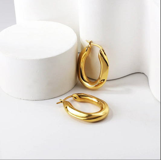 Asha Earrings – 18K Gold Plated Stainless Steel