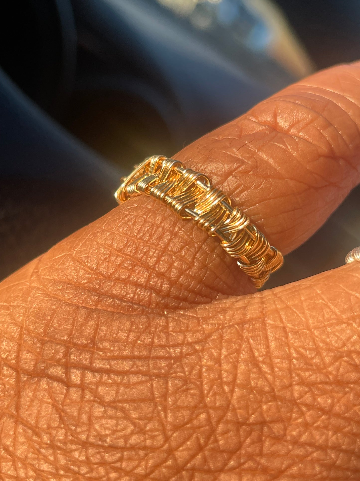 Woven band ring