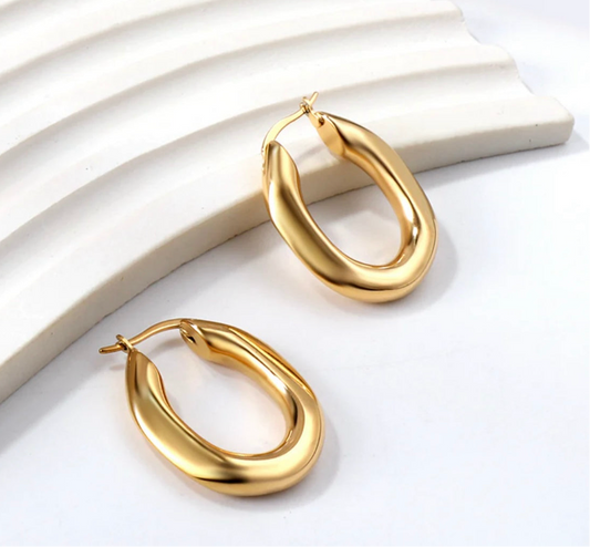 Asha Earrings – 18K Gold Plated Stainless Steel