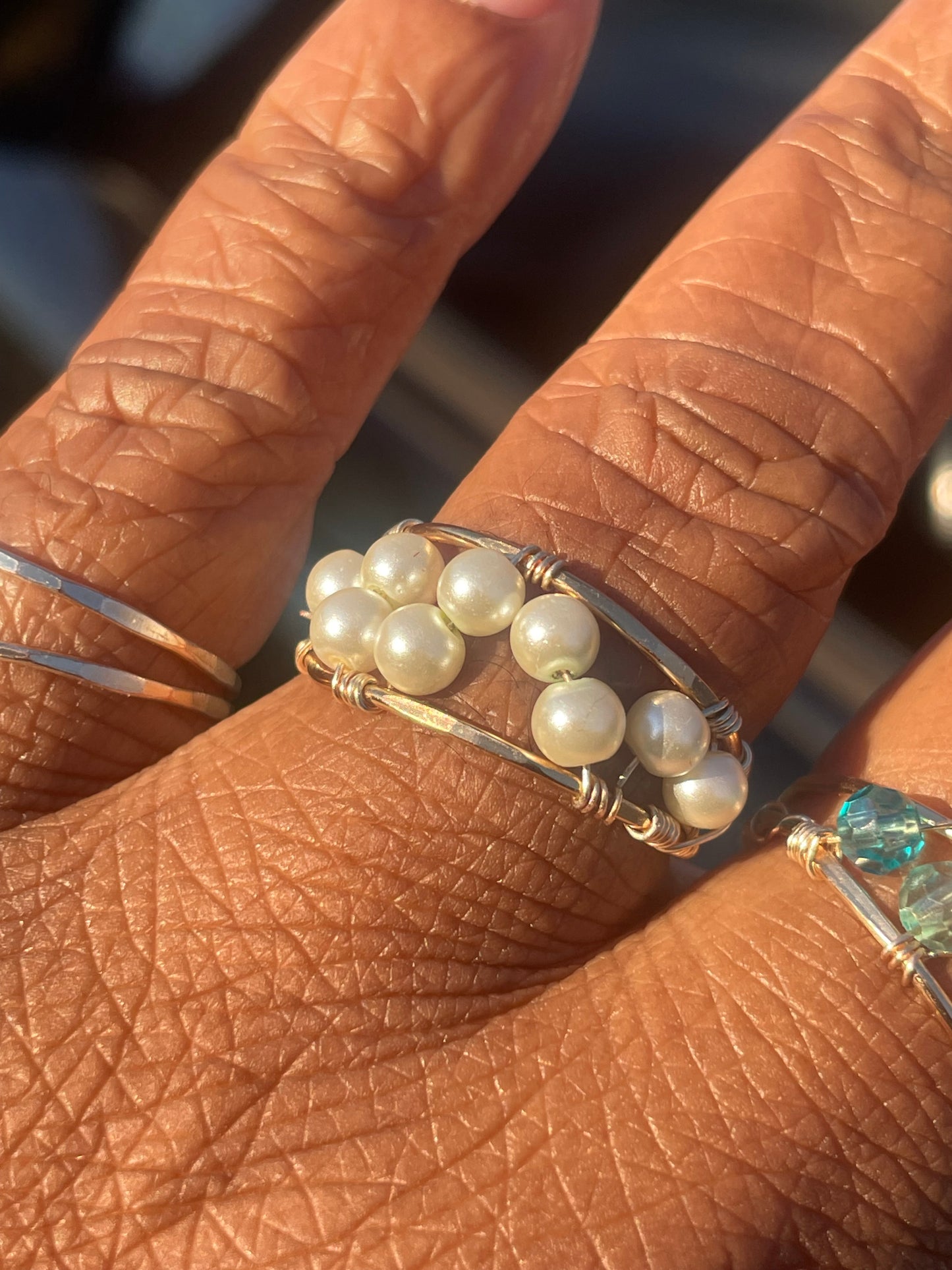 Pearl Stardust ring