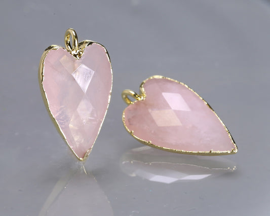 Rose Quartz Heart Pendant