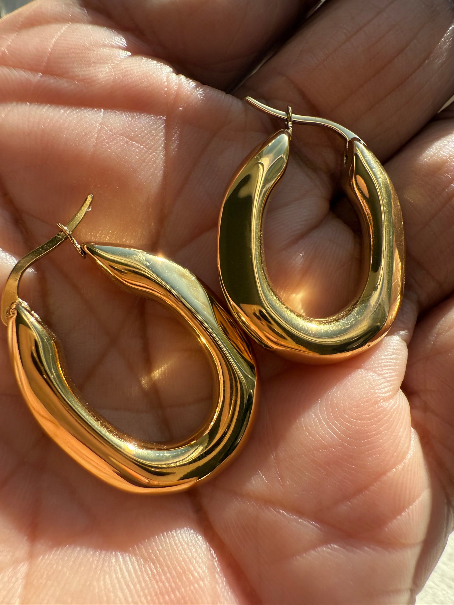 Asha Earrings – 18K Gold Plated Stainless Steel