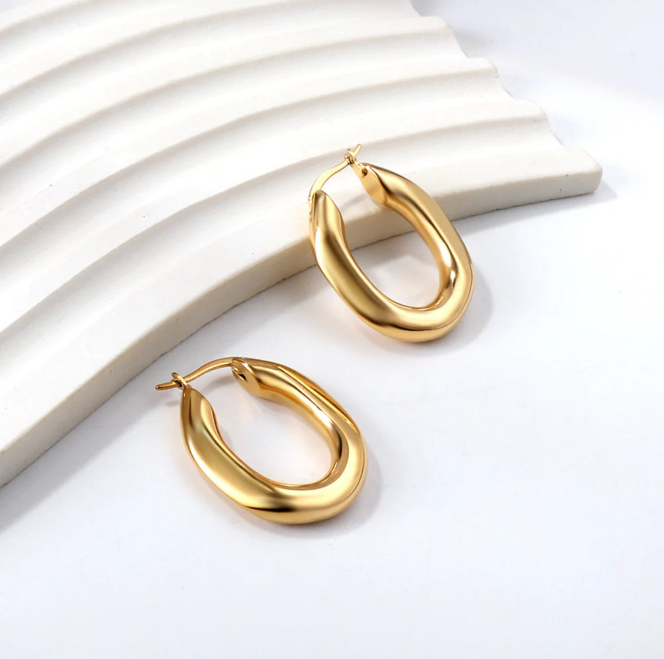Asha Earrings – 18K Gold Plated Stainless Steel