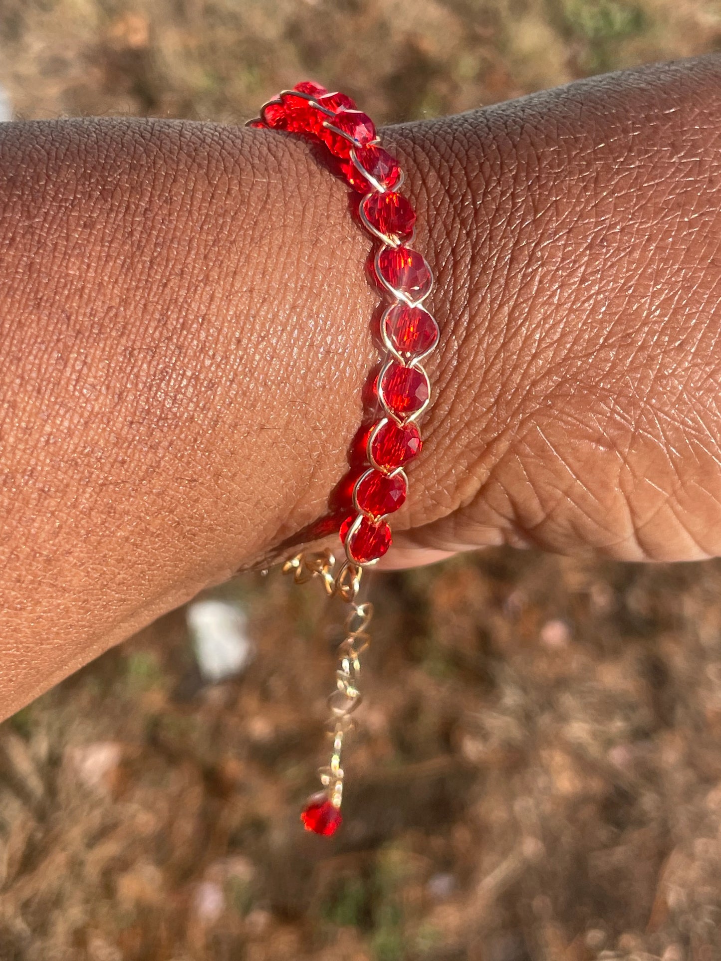 Ruby slippers bracelet