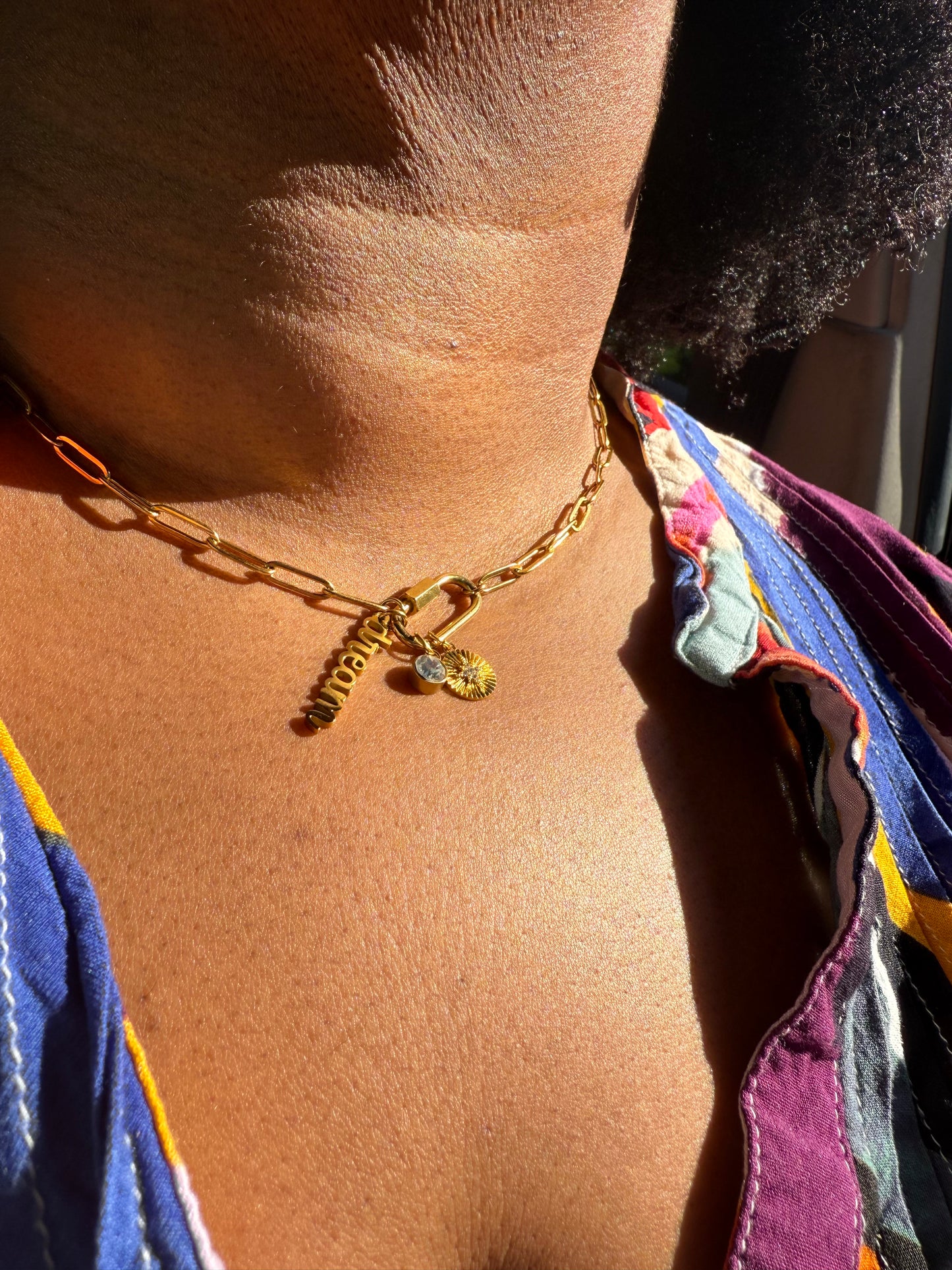 Dare to Dream Charm Paperclip Necklace