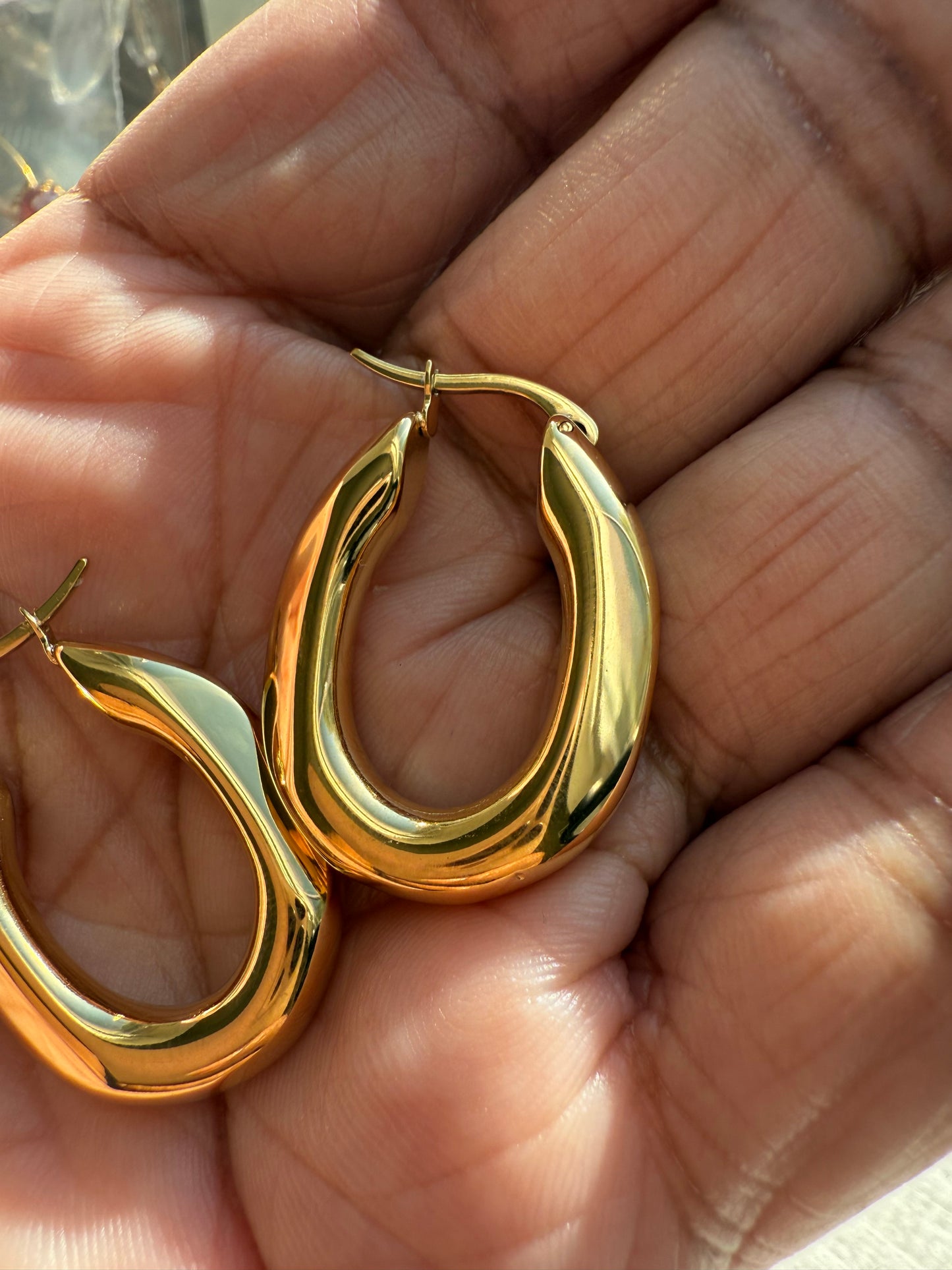 Asha Earrings – 18K Gold Plated Stainless Steel