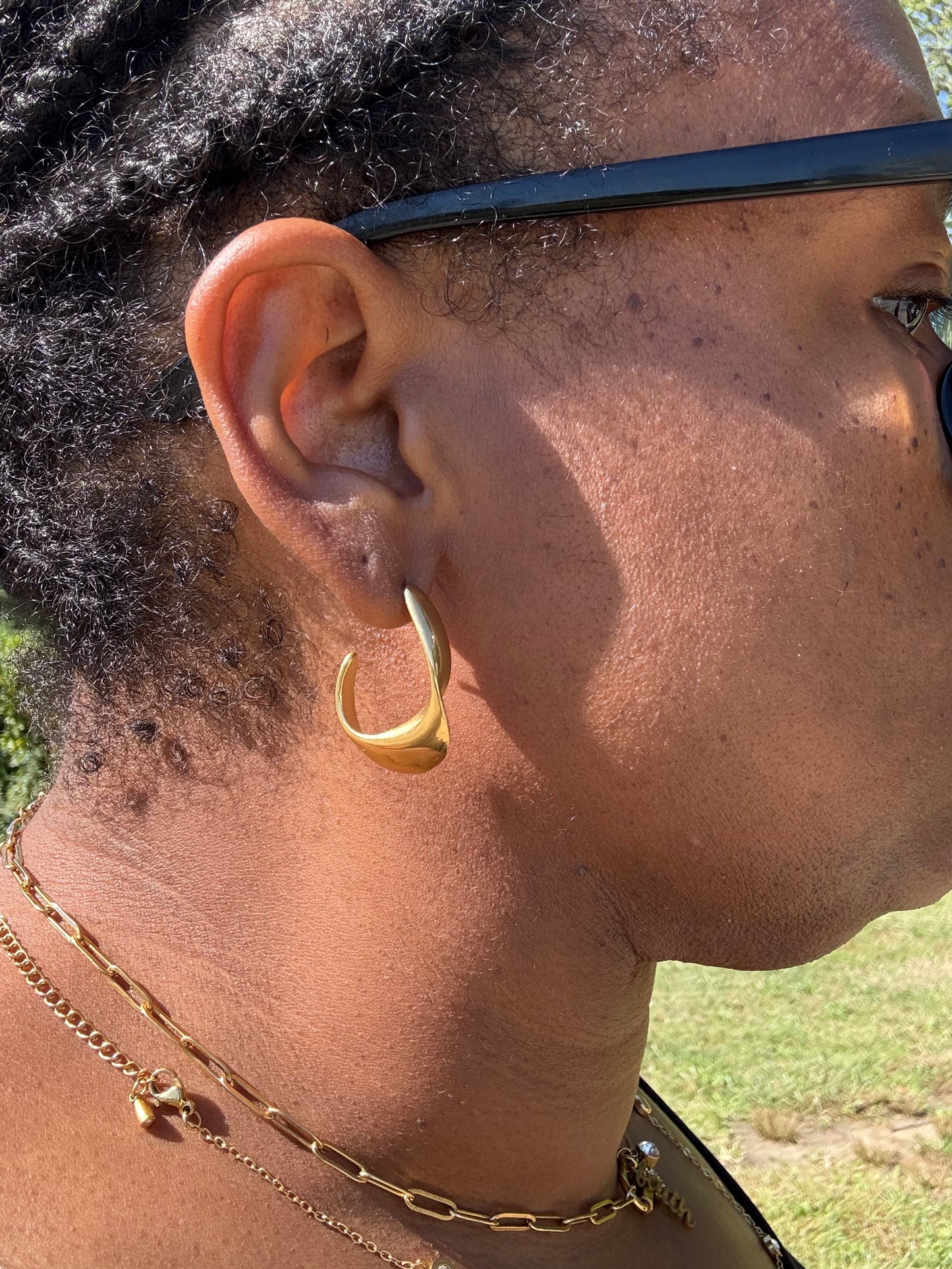 Bryce Earrings – 18K Gold Plated Stainless Steel