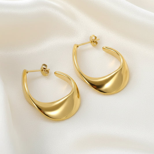 Bryce Earrings – 18K Gold Plated Stainless Steel