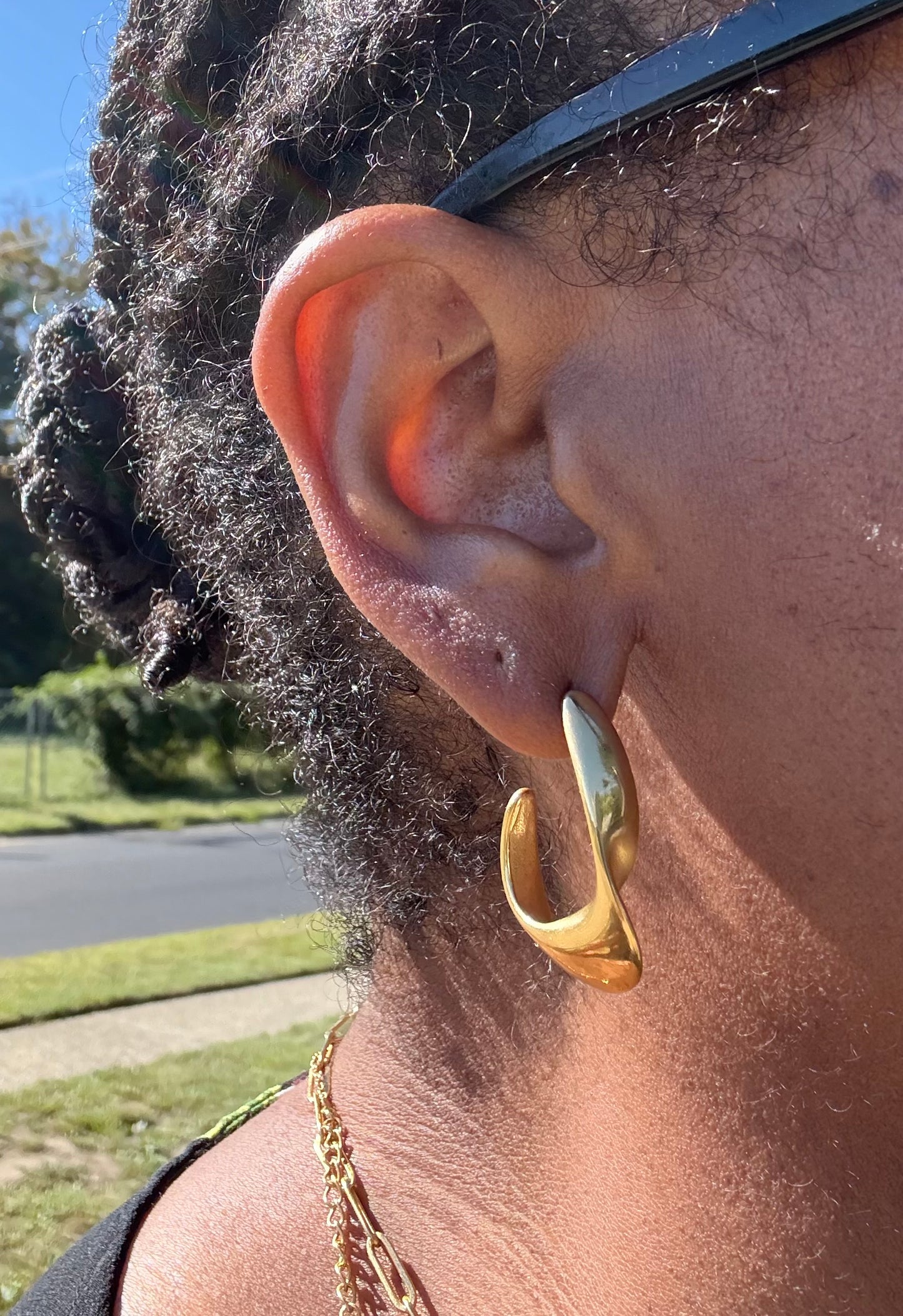 Bryce Earrings – 18K Gold Plated Stainless Steel