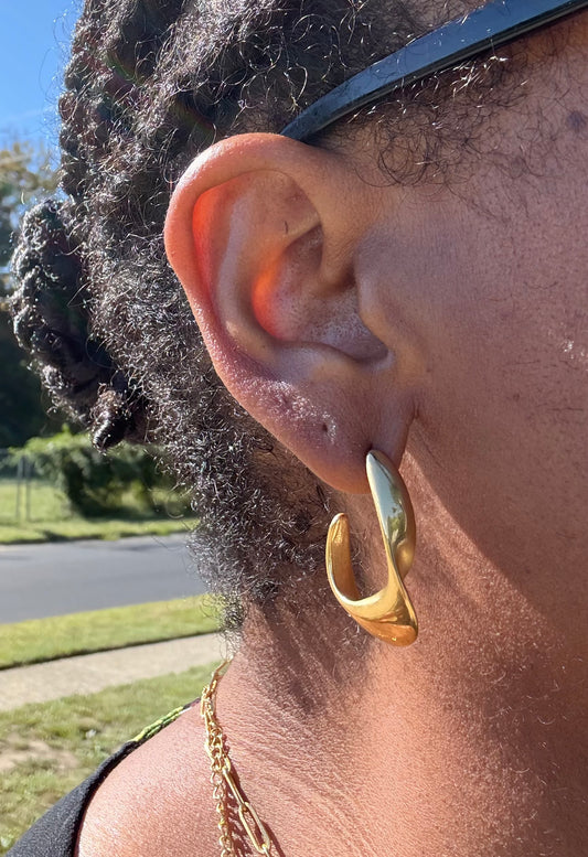 Bryce Earrings – 18K Gold Plated Stainless Steel