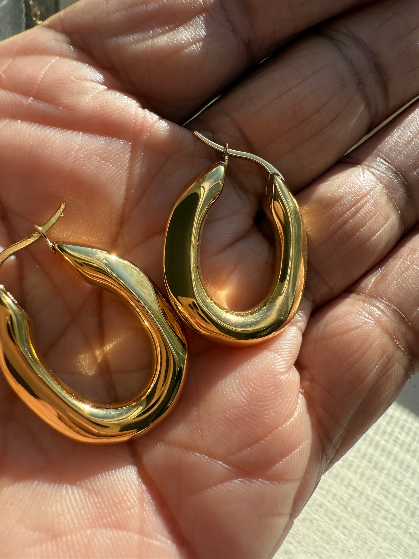 Asha Earrings – 18K Gold Plated Stainless Steel