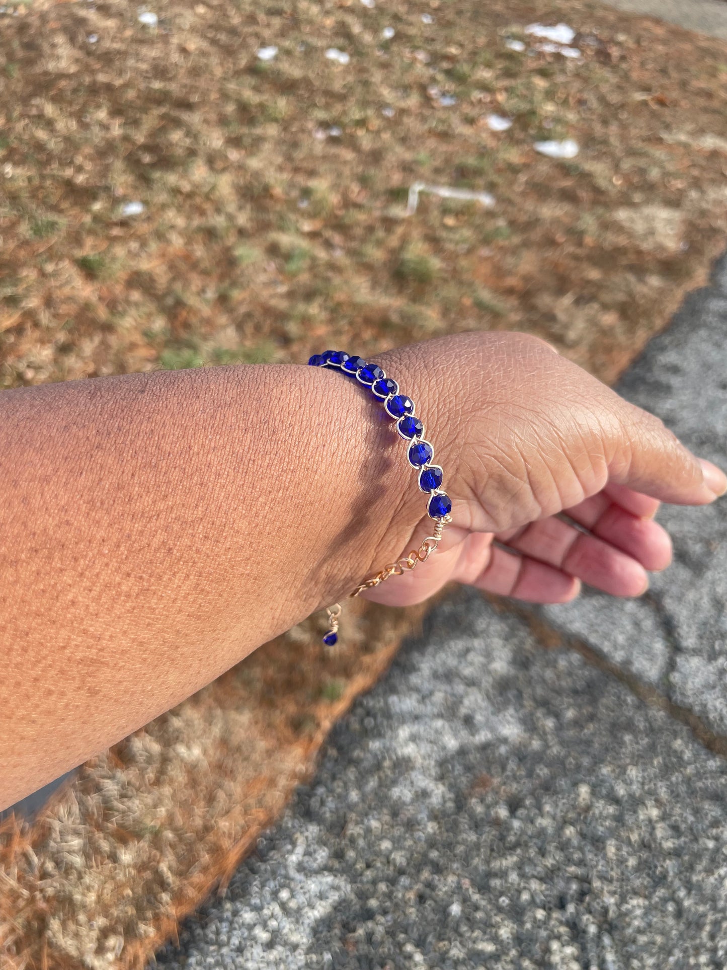 Sapphire desire blue bracelet