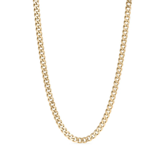 Ella 18K Gold PVD Stainless Steel Diamond Cut Curb Chain Necklace