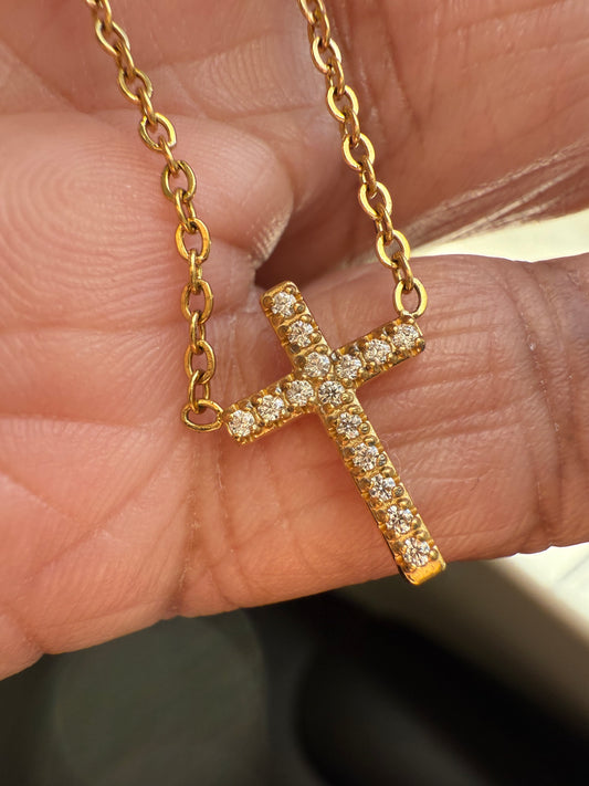 ✨ John 3:16 Necklace – 18K Gold Plated Stainless Steel