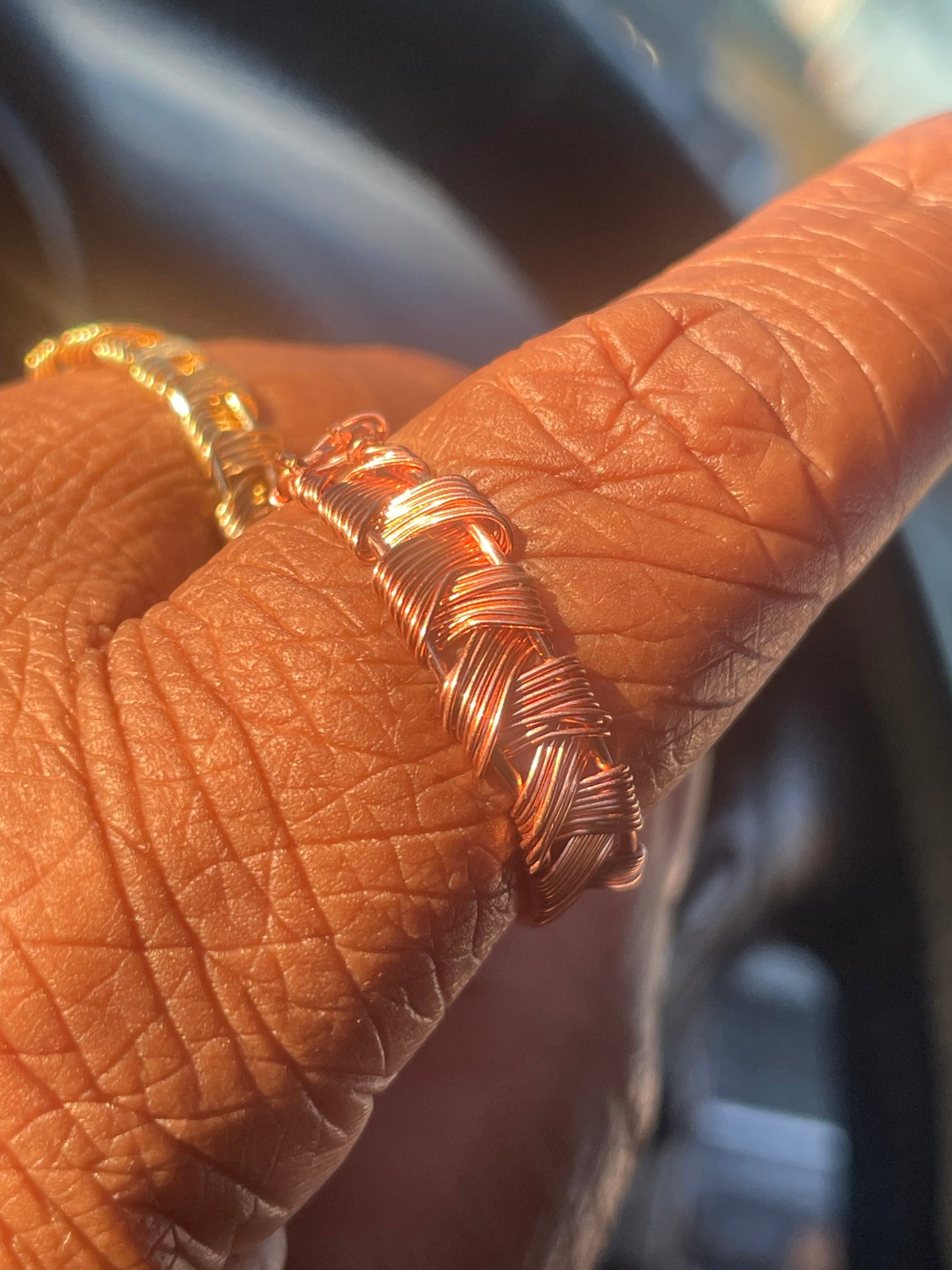 Woven band ring