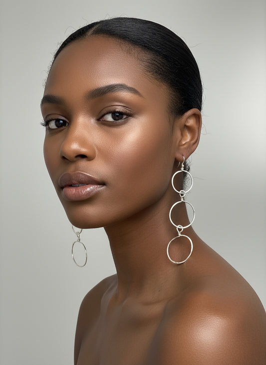 Aurora hoops - Handmade