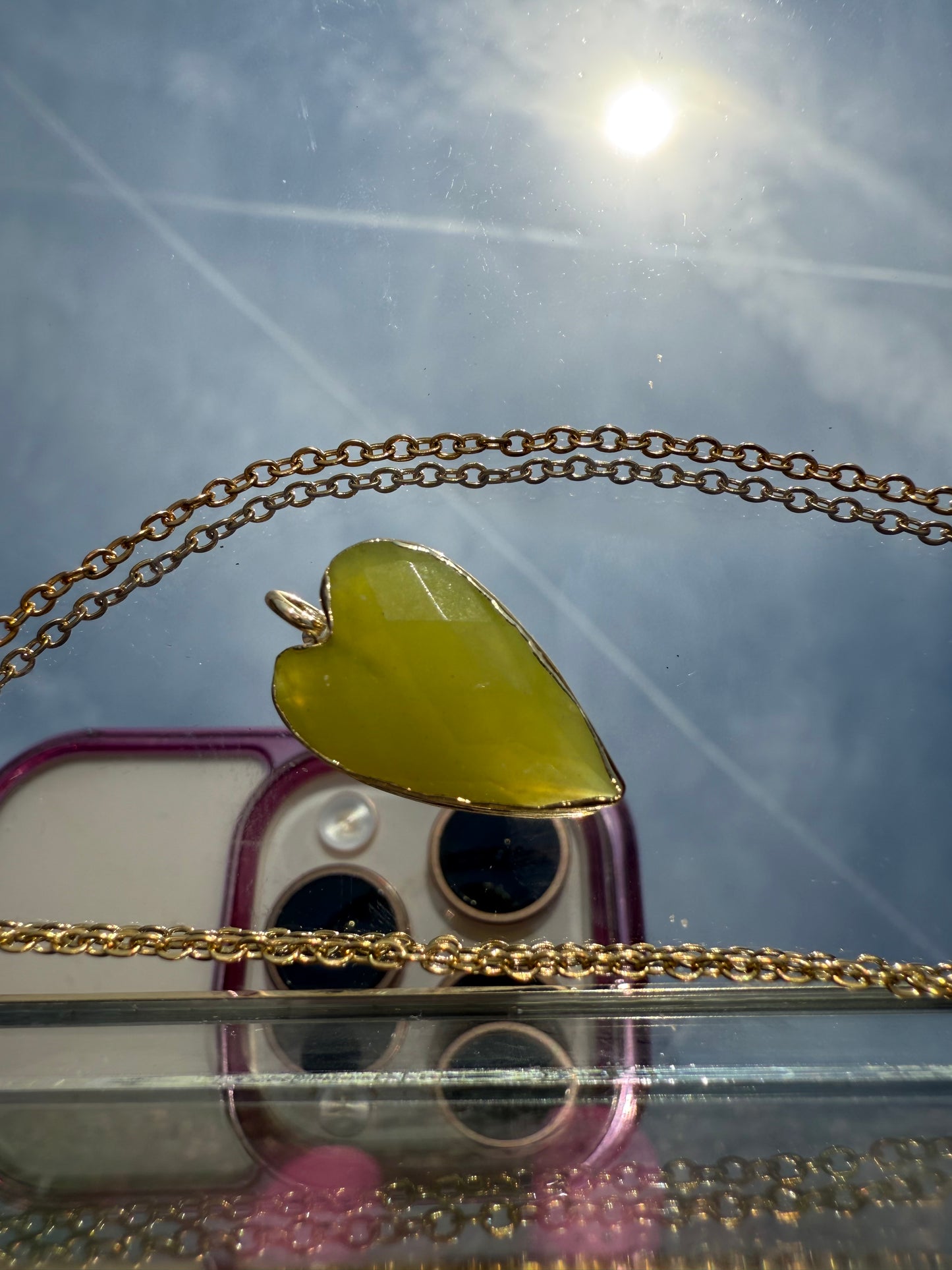 Serpentine Heart Pendant