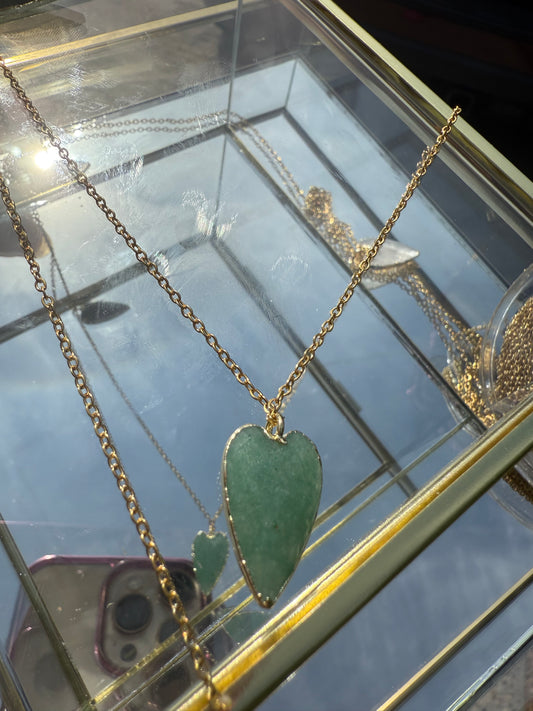 Green Strawberry Quartz Pendant