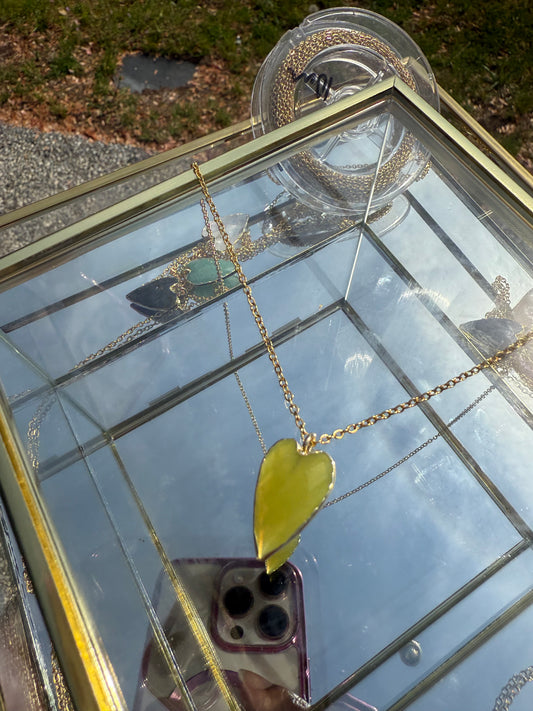 Serpentine Heart Pendant
