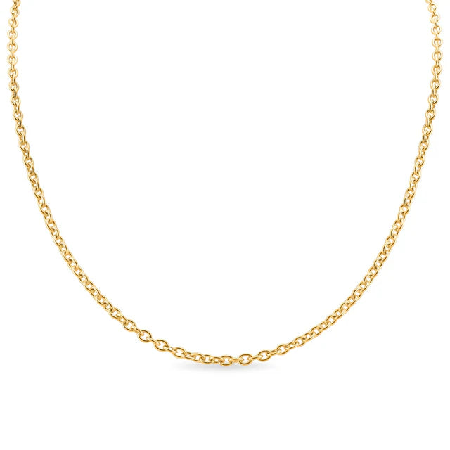 Karla Loop Cable Stainless Steel PVD Coated Loop Chain Necklace 1.5mm