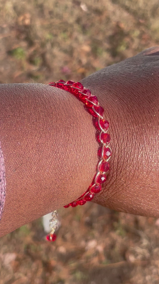 Ruby Slippers Bracelet